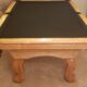 8 Foot Connelly Ram's Horn Natural Maple Table (Black Felt + UofA Accessories)