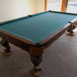 Vintage Delmo Billiards Custom 9 ft. Pool Table with Ping Pong table top attachment